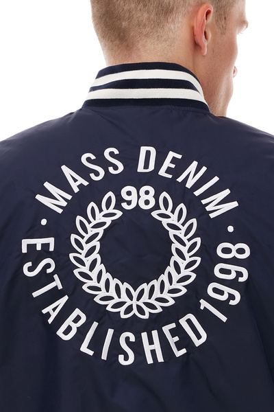 Mass DNM kurtka zimowa Elementary Satin Jacket - granatowa