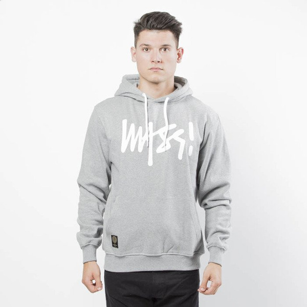 Mass DNM bluza Sweatshirt Hoody Signature - light heather grey