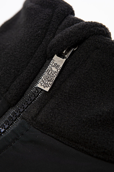 Kurtka polarowa Mass Denim Berg Polar Fleece - czarna