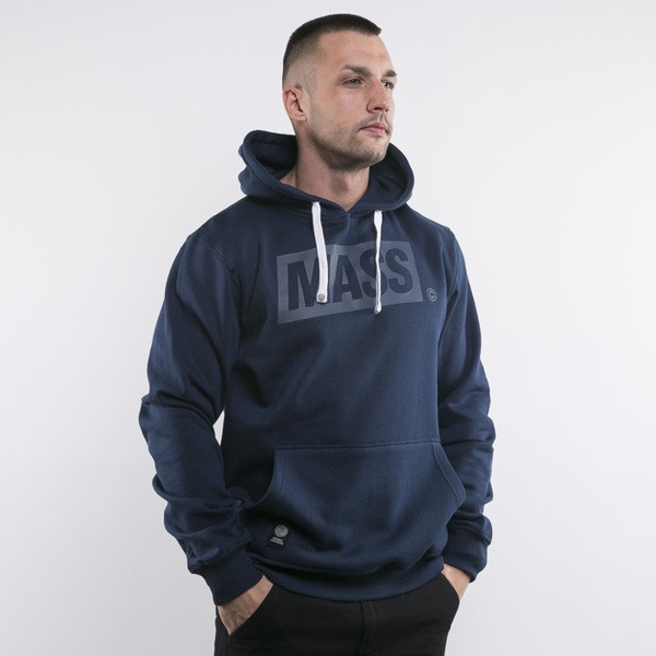 Mass Denim bluza hoody Three D navy