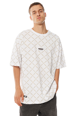 Mass Denim Monogram T-shirt biała