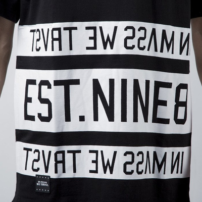 Mass Denim t-shirt koszulka Dyme long fit black BLAKK