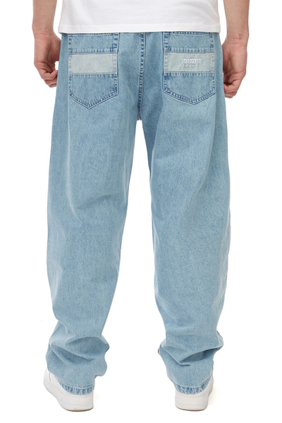 Mass DNM spodnie Jeans Target Baggy Fit - niebieskie