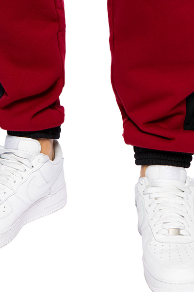 Mass DNM spodnie dresowe Berg Sport Sweatpants - bordowe