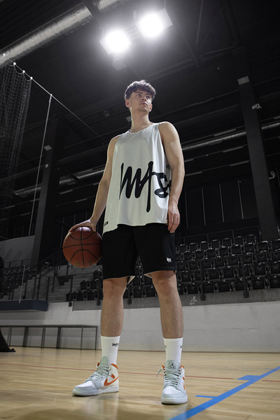 Mass DNM szorty Signature Patch Reversible Mesh Shorts - białe