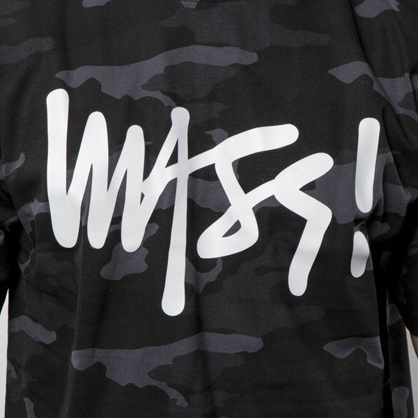 Koszulka Mass Denim T-shirt Signature - black camo