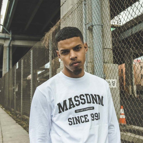 Mass DNM koszulka Campus Longsleeve - white