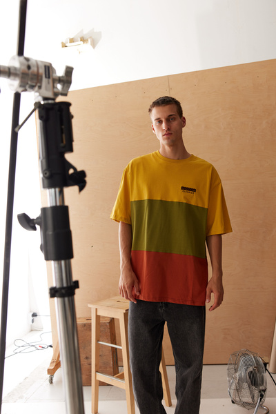 Mass Denim Zone T-shirt żółta