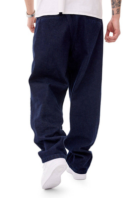 Mass DNM spodnie Jeans Casual Baggy Fit - granatowe