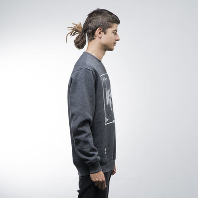 Mass Denim bluza sweatshirt Stamp crewneck dark heather grey