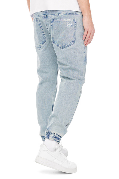 Mass DNM spodnie Joggers Jeans Signature 2.0 Tapered Fit - jasnoniebieskie