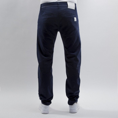 Mass Denim spodnie chino Base straight fit navy