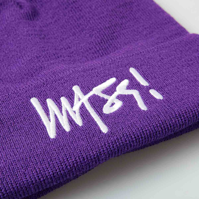 Mass DNM czapka zimowa Signature Beanie - fioletowa