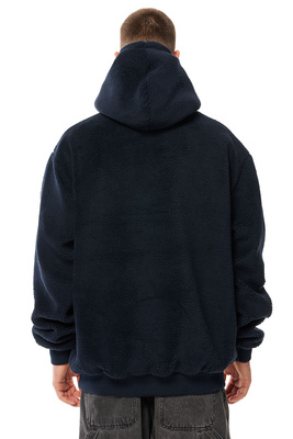 Mass DNM kurtka Patch Teddy Hoody Jacket - granatowa