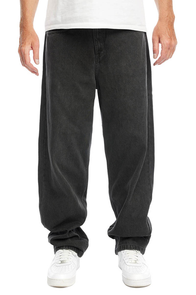 Mass DNM spodnie Jeans Craft Baggy Fit - sprane czarne
