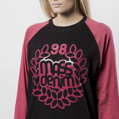 Mass DNM koszulka damska Longsleeve Base Reglan WMNS - black / heather claret
