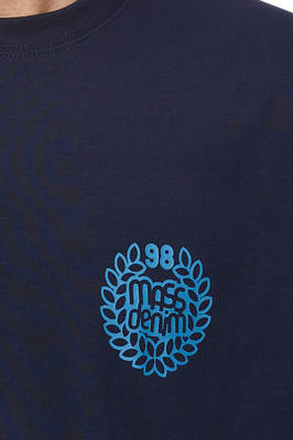 Koszulka Mass Denim Base Back T-shirt - granatowa