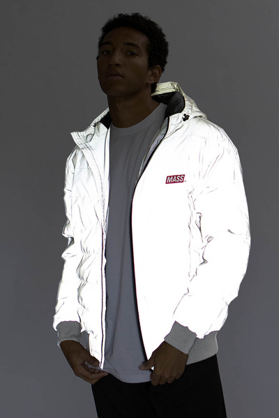 Mass DNM kurtka zimowa Jacket Mini Box Silver - refleksyjna