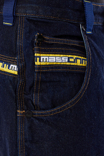 Mass DNM spodnie Jeans Chino Original Baggy Fit - granatowe