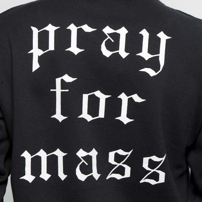 Mass DNM bluza Sweatshirt Crewneck Plate - black