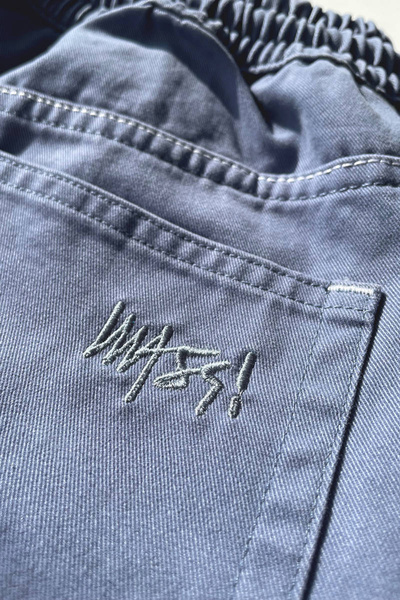 Mass DNM Joggers Pants Signature 2.0 Tapered Fit - stalowe