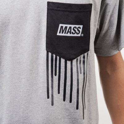 Mass Denim koszulka t-shirt Pocket Cover light heather grey