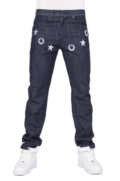 Mass Denim spodnie jeans Stars tapered fit blue
