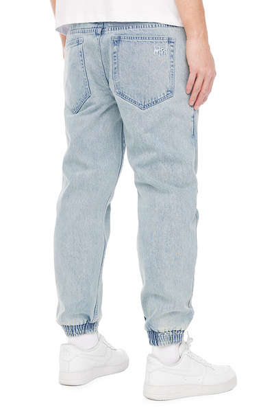 Mass DNM spodnie Joggers Jeans Signature 2.0 Tapered Fit - jasnoniebieskie