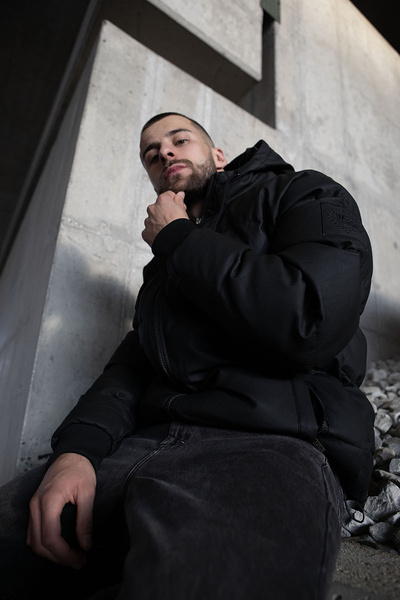 Mass DNM kurtka zimowa Jacket Empire Hoody - czarna