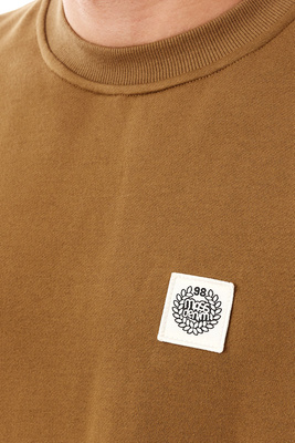 Mass DNM bluza Sweatshirt Patch Crewneck - brązowa