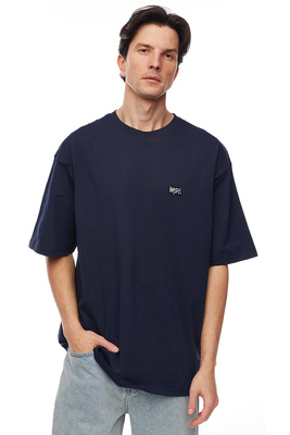Koszulka Mass Denim Signature Patch T-shirt - granatowa