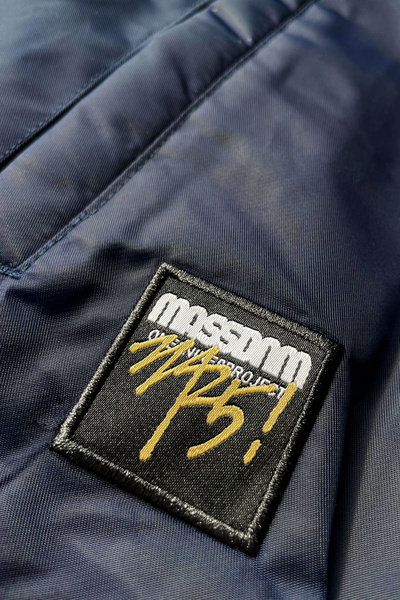 Mass DNM kurtka zimowa Elementary Satin Jacket - granatowa