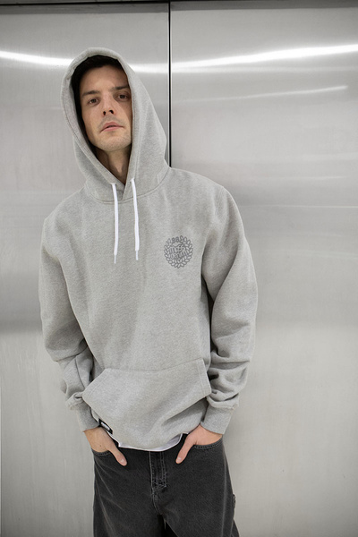 Mass DNM bluza Sweatshirt Base Back Hoody - szara