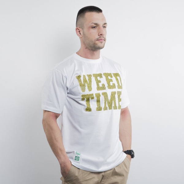 Mass Denim koszulka Weed Time white