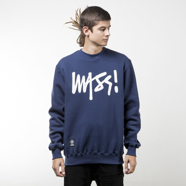 Mass Denim bluza sweatshirt Signature crewneck navy