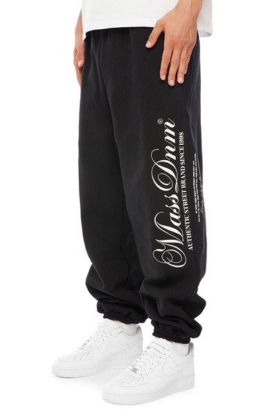 Mass DNM spodnie dresowe Authentic Baggy Fit Sweatpants - czarne