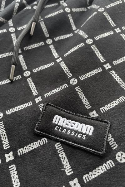 Mass DNM spodnie dresowe Monogram Baggy Fit Sweatpants - czarne