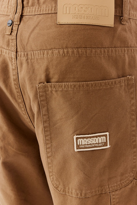 Mass DNM spodnie Pants Worker Extra Baggy Fit - beżowe