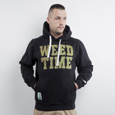 Mass Denim bluza hoody Weed Time black