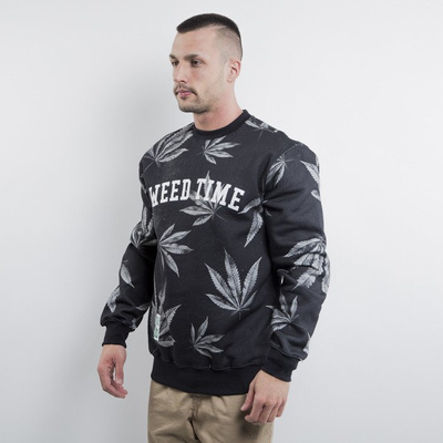 Mass Denim bluza crewneck Blvck Weed crewneck black