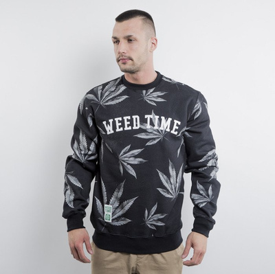 Mass Denim bluza crewneck Blvck Weed crewneck black
