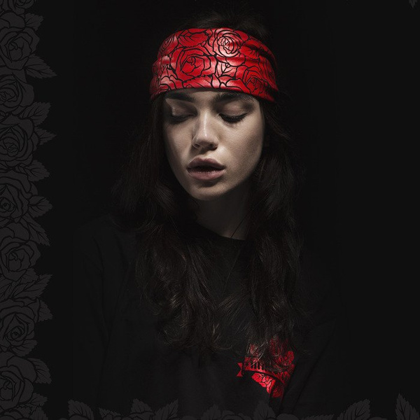 Mass DNM chusta Bandana Rose - black QUICKSTRIKE