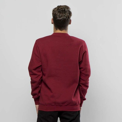 Mass DNM bluza Sweatshirt Crewneck Street Sign - claret