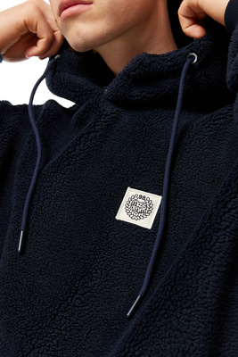 Mass DNM kurtka Patch Teddy Hoody Jacket - granatowa