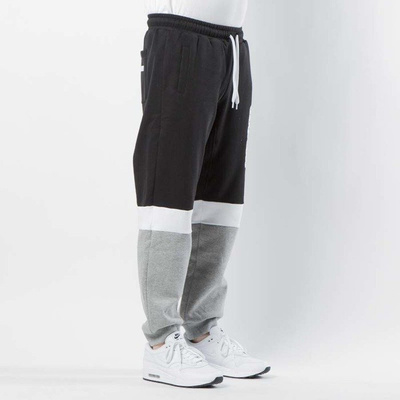 Mass DNM spodnie dresowe Respect Sweatpants Regular Fit - light heather grey / black