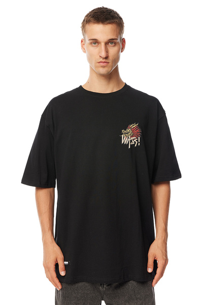 Mass Denim Koszulka Dragon T-shirt czarna