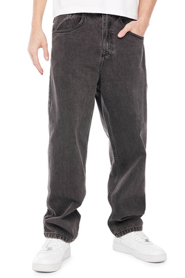 Mass DNM spodnie Jeans Slang Baggy Fit - sprane czarne