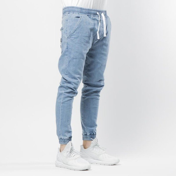 Mass DNM spodnie Joggers Jeans Sneaker Fit - light blue
