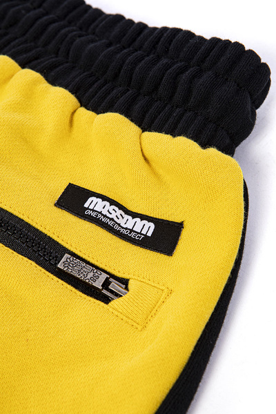 Mass DNM spodnie dresowe Berg Sport Sweatpants - żółte