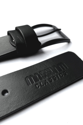 Mass DNM pasek Classics Leather Belt - czarny